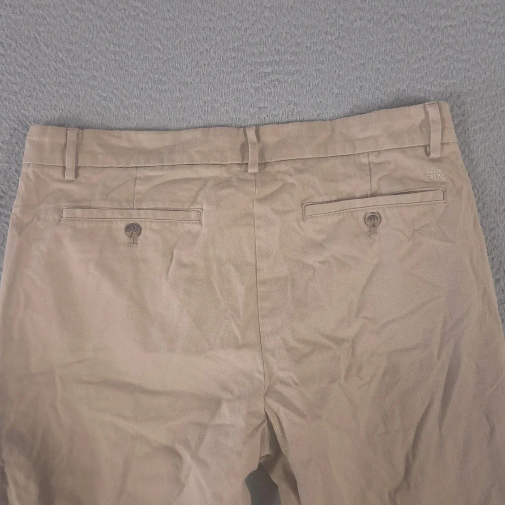 Banana‎ Republic Pants Mens 36x34 Tan Relaxed Tapered Leg Stretch Chino Khakis